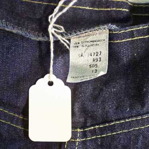 DENIM DRESS 1967, NAVY BLUE, JUNIOR 13, SHOULDER STRAPS, BELT, TWO BUST POCKETS, - Picture 4 of 4